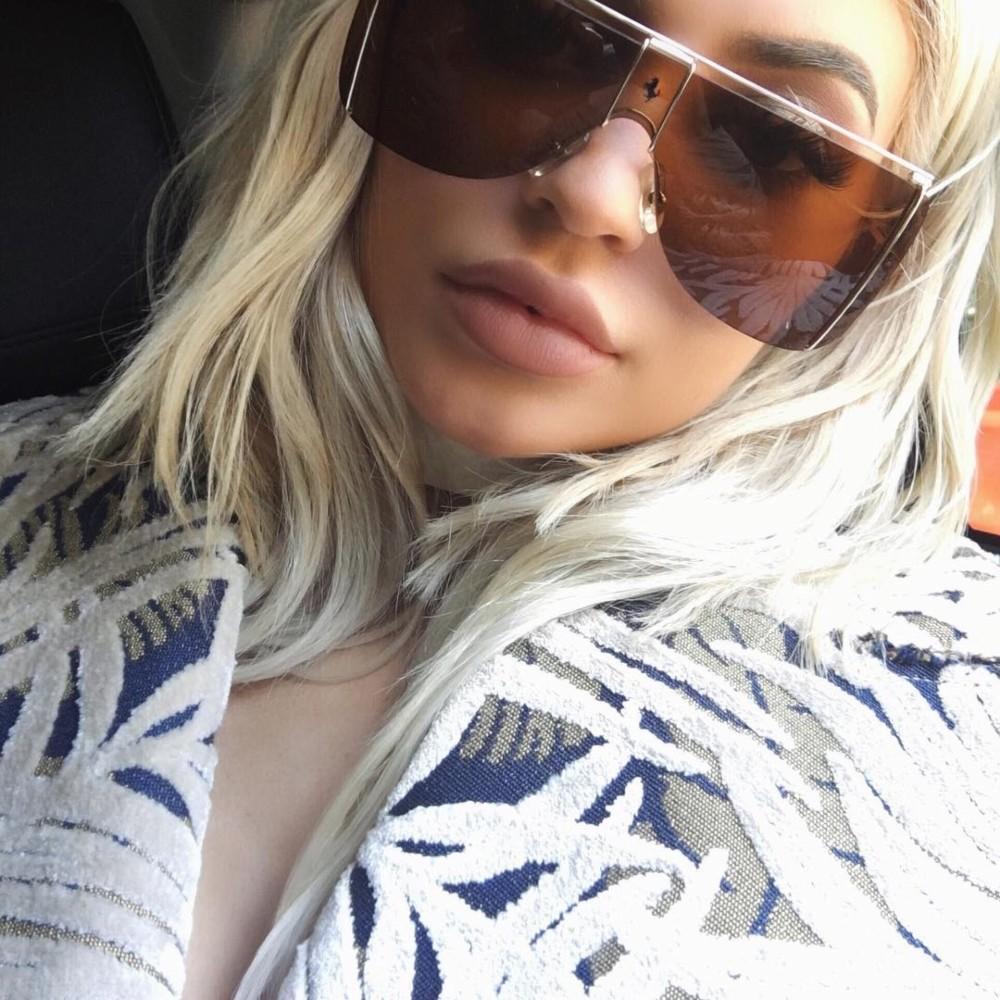 As Seen On Sunglasses: Kylie Jenner