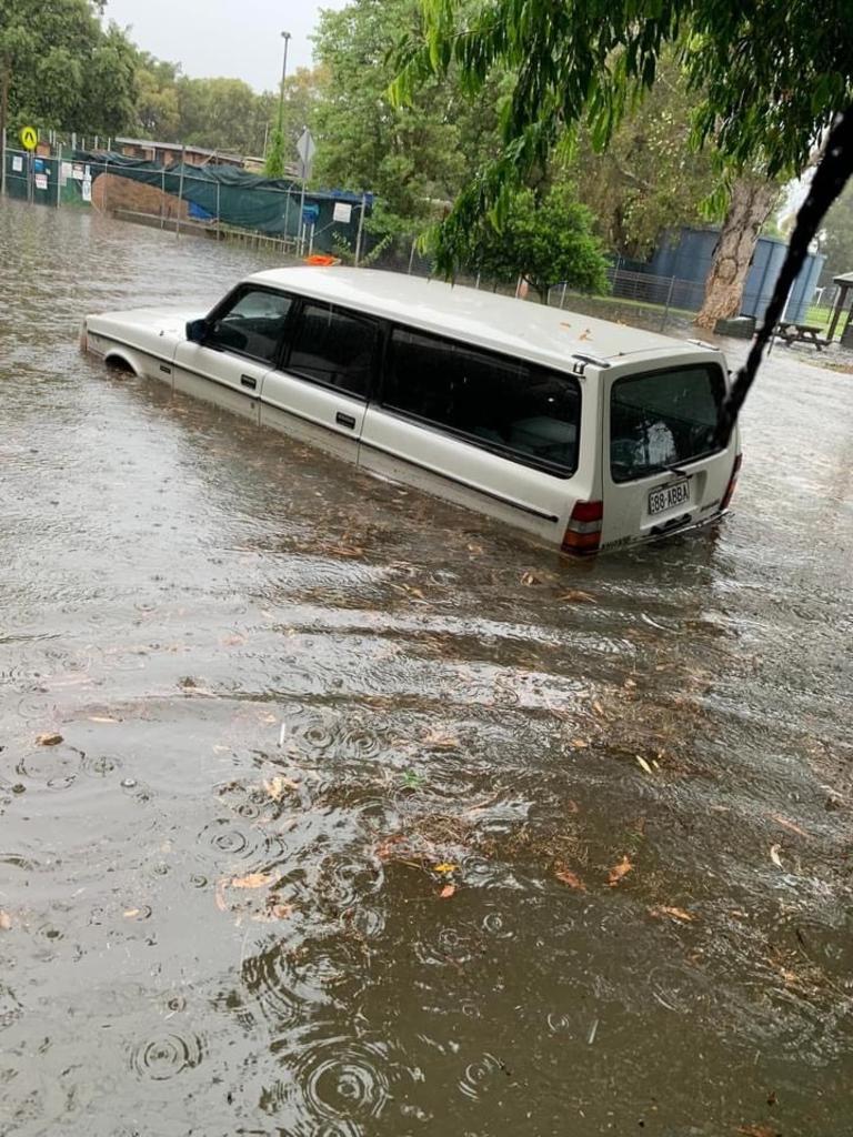 Cars had to be abandoned as the water level rose. Picture: Alexi Demetriadi