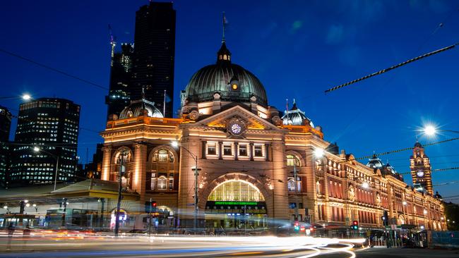 Flinders Street station needs a facelift, a leading architect says. Picture: Jay Town