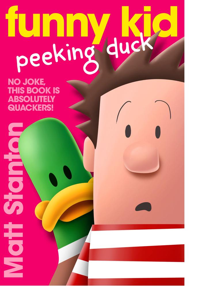 Funny Kid Peeking Duck by Matt Stanton. For Kids News