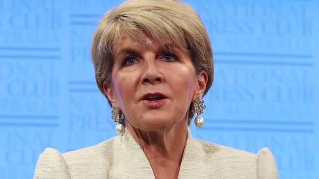 Former Foreign Minister Julie Bishop. Picture: Kym Smith