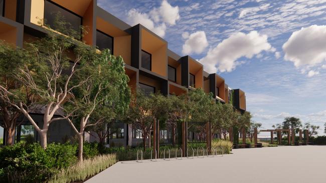 An artist's impression of the new state-of-the-art facility to be built at Bacchus Marsh Grammar in 2023. Picture: Supplied