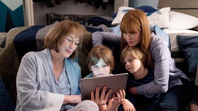 Meryl Streep and Nicole Kidman on the set of Big Little Lies 2.