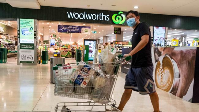 Woolworths has kept its prices from 2021 for some products like ham, however the cost of many other staples, like cherries and milk products, has gone up. Picture: NCA NewsWire/Flavio Brancaleone