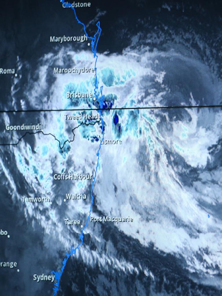 It’s been decades since a tropical cyclone made landfall the region, and is expected to be the worst weather event in SEQ in decades. Picture: NewsWire/Gaye Gerard