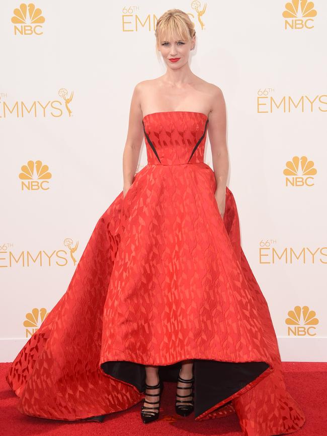 January Jones attends the 66th Annual Primetime Emmy Awards.