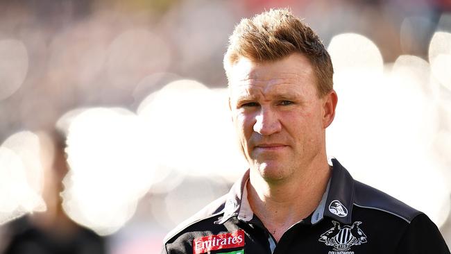 Magpies head coach Nathan Buckley. (Photo by Daniel Kalisz/Getty Images)