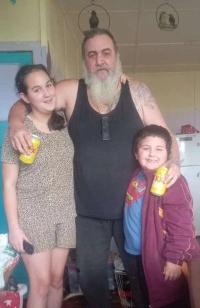 (From left) Ocean Harris, Phil Harris and Warrior Harris. The Jandowae father and his two child died in a traffic crash on Dalby-Jandowae Road at Jimbour East on June 17, 2024.