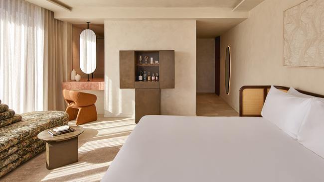 Inside a room at Mondrian Gold Coast. Picture: Justin Nicholas