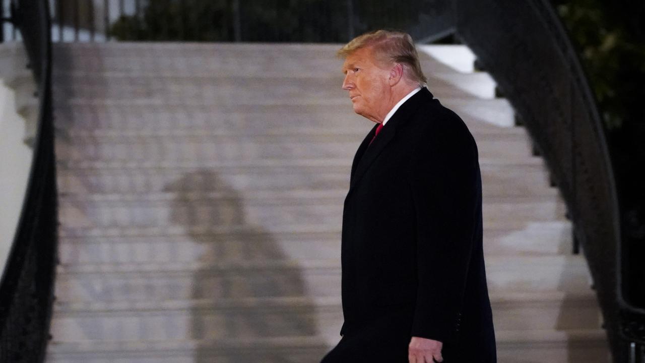 Donald Trump is now facing his second impeachment after accusations he ‘incited hatred and hostility’ when speaking to the crowd before the Capitol riots. Picture: Drew Angerer/Getty Images/AFP