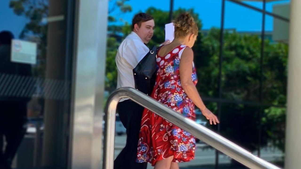 Paul Max McLaren Grewar walks from court after being sentenced for downloading child rape images and videos.