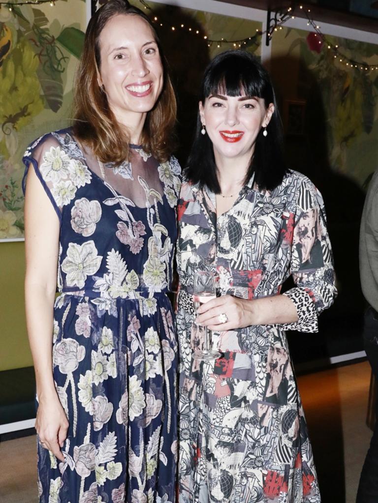 Phoebe Dorgelo and Laura Churchill at the launch of Astille's Casablanca collection at Dutch Courage Gin Bar, Fortitude Valley. Socials: Damien Anthony Rossi | Picture: Claudia Baxter Photography