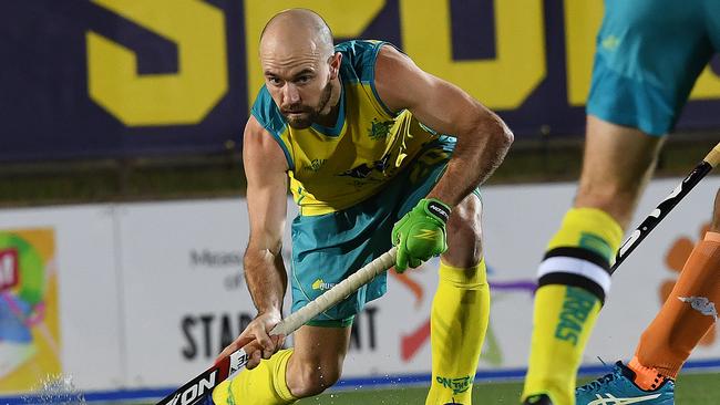 Australia v Malaysia hockey international at Marrara Hockey Centre. Australia   no 20 Matthew Swann        Pic Katrina Bridgeford.