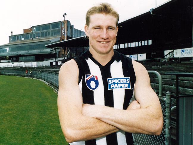 Nathan Buckley at Victoria Park in 1993.