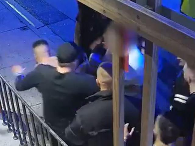 CCTV footage of the brawl outside the Love Machine nightclub. Picture: Victoria Police