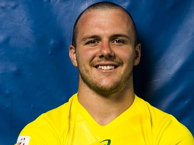 Australian Rugby 7s player Dylan Pietsch pictured at Rugby HQ in Sydney. Picture: Dylan Robinson