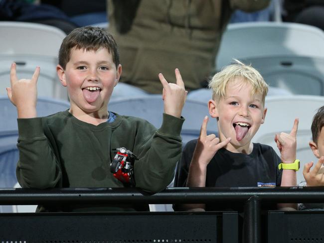 Nitro Circus at Kardinia Park on March 7, 2022. Stunts, crowd reactions, fireworks, plenty of colour. Picture: Mark Wilson