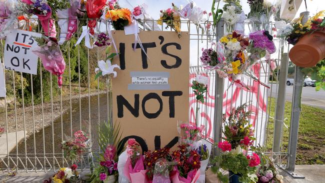 Memorial for Olga Neubert who was shot on the corner of Risdon and Albert rd in the New Town/Moonah area. On the 14/05/2015