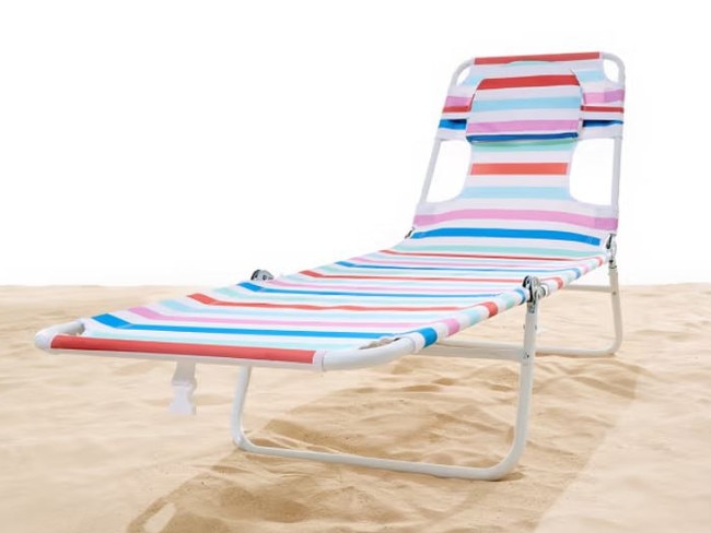 Another viral Kmart beach item – the Face Down Sun Lounger. Picture: Kmart