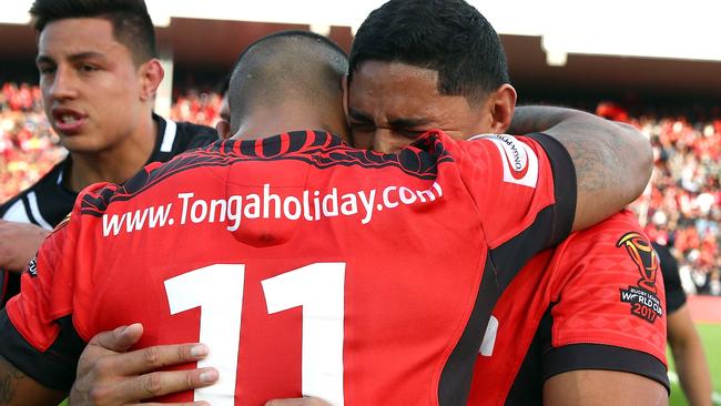 Jason Taumalolo was very emotional after Tonga’s win over NZ.