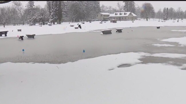 Some headstones completely underwater at Metro Detroit cemetery | The ...