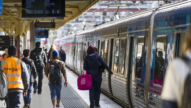 Some commuters can’t fit on trains when they pull up to platforms.