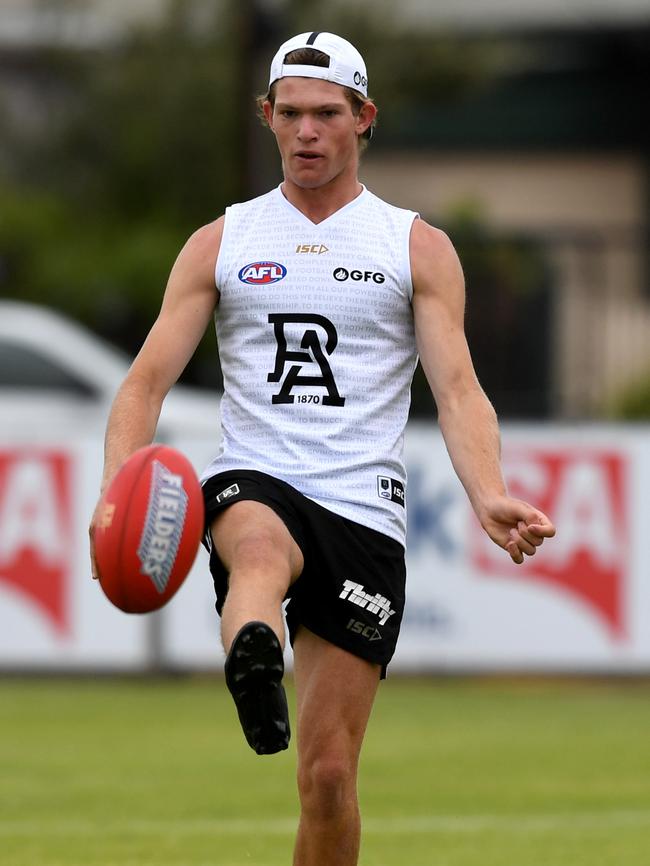 Mitch Georgiades at training. Picture: Tricia Watkinson