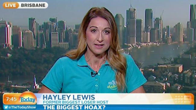 Supporter ... Hayley Lewis was not going to bag her former employer on national TV.