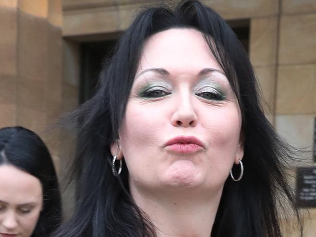 Tracie Latham, also known as "Dragon Princess", has accused professional dominatrix, Morgan Gabrielle Jaya Cox - AKA Mistress Gabrielle, (pictured), of assault. Outside Magistrates Court, 21 May 2018. (AAP Image/Dean Martin)