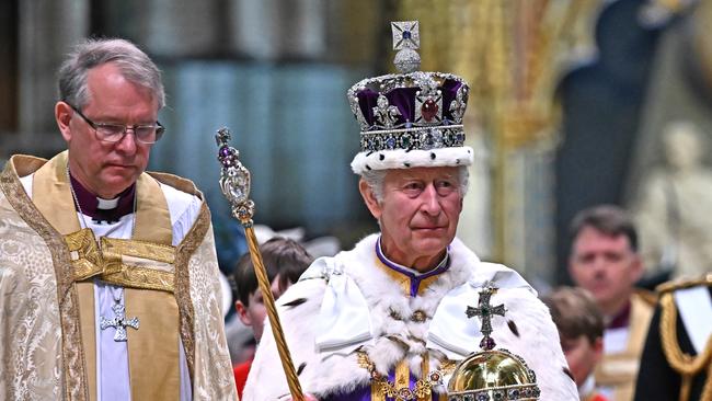 Approaching the first anniversary of his coronation, this has been, if not an annus horribilis, at the very least 12 months in which King Charles’ reign has been wrenched off track. Picture: Getty