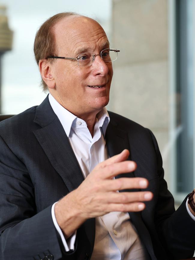 BlackRock CEO Larry Fink. Picture: Supplied