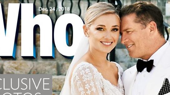 Karl Stefanovic and Jasmine Yarbrough wedding shoot for Who magazine. Picture: Who