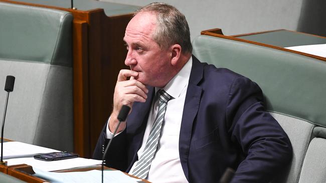 Nationals MP Barnaby Joyce in the House of Representatives. Picture: AAP