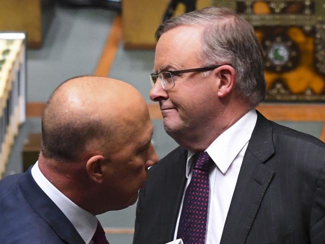 Prime Minister Anthony Albanese (right) and Opposition Leader Peter Dutton