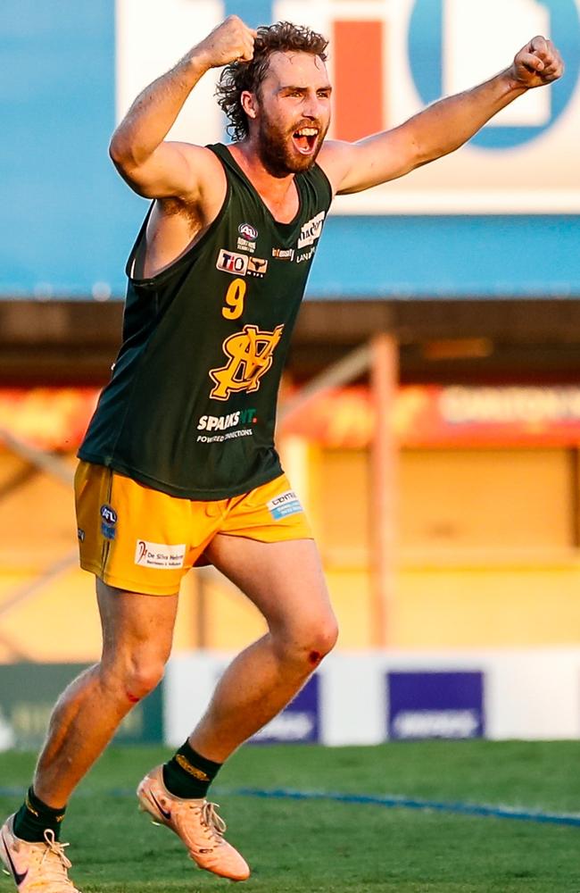 St Mary's captain Dylan Landt has had a stellar start to the 2023-24 NTFL season. Picture: Celina Whan / AFLNT Media