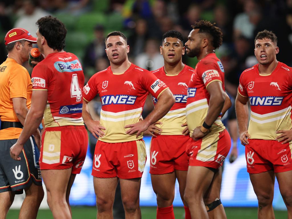 The TAB have listed the Dolphins as shock favourites to win the NRL’s wooden spoon in 2025. Picture: Getty Images