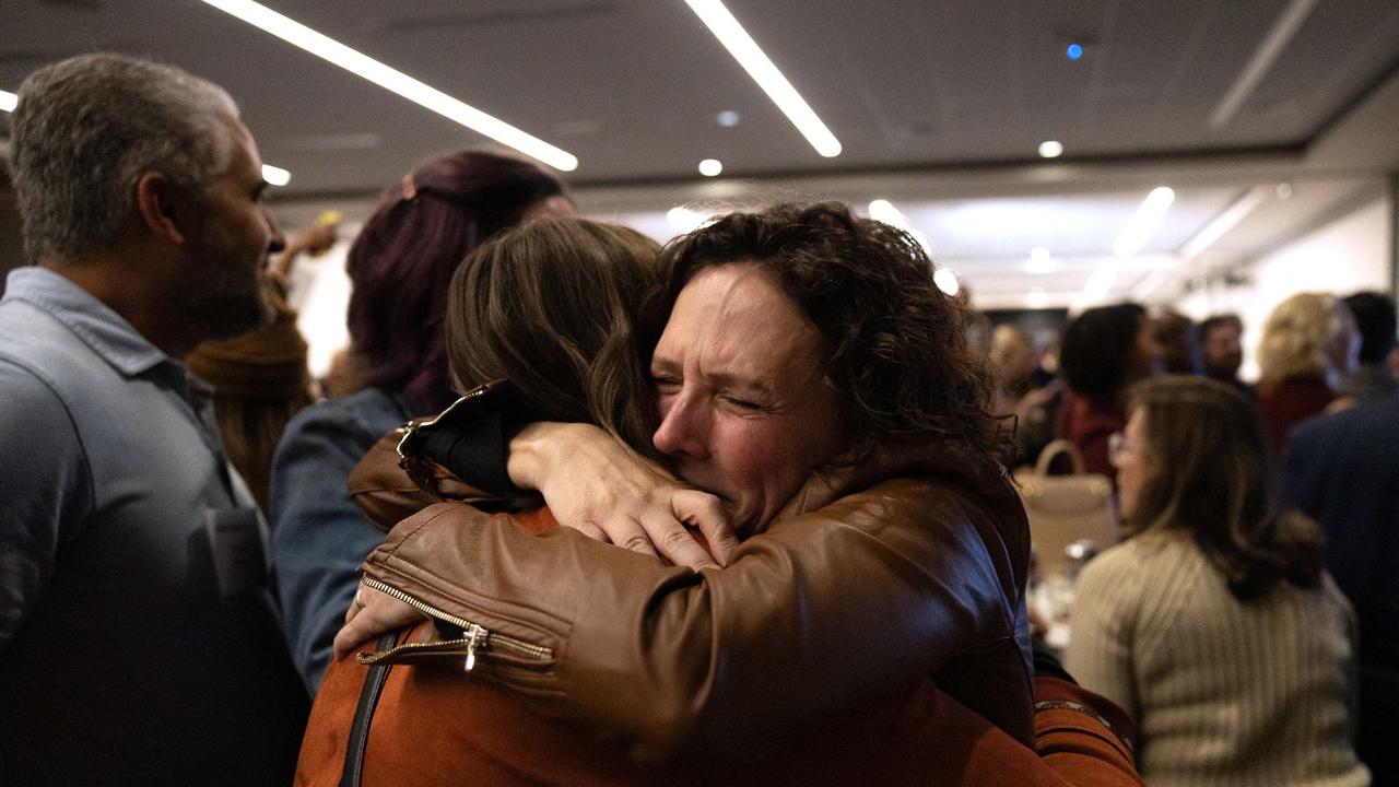 Abortion rights supporters celebrate winning the referendum on the so-called Issue 1, a measure to enshrine a right to abortion in Ohio's Constitution. (Photo by Megan JELINGER / AFP)