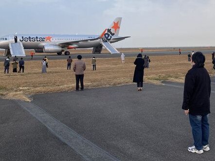 This Jetstar Japan photos is being applauded. Picture: Facebook