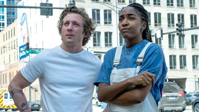 Jeremy Allen White and Ayo Edebiri in The Bear. Picture: FX