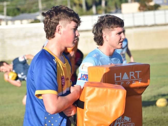 CQ Capras under-16, under-18, under-21 and senior men training at Kettle Park, Rockhampton, on December 3, 2022.