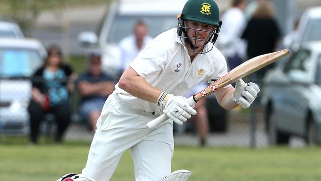 Elliot Brandon-Jones on his way to a century for Northcote last season. Picture: Hamish Blair