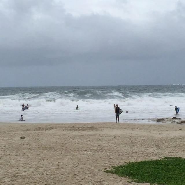 Surfers Hit Hong Kong's Beach for Typhoon Merbok Waves. Credit - Instagram/kidmanoceano via Storyful