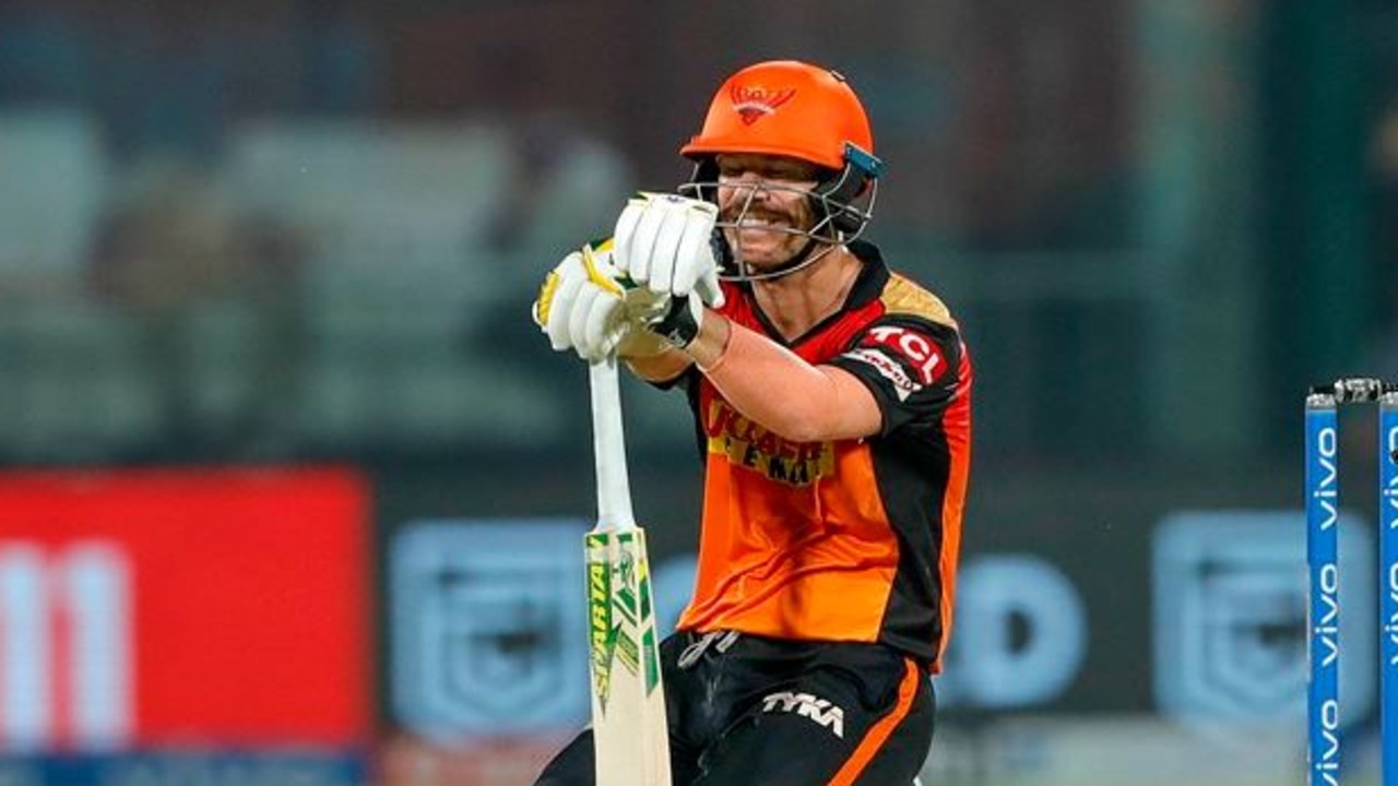 David Warner of the Sunrisers Hyderabad.