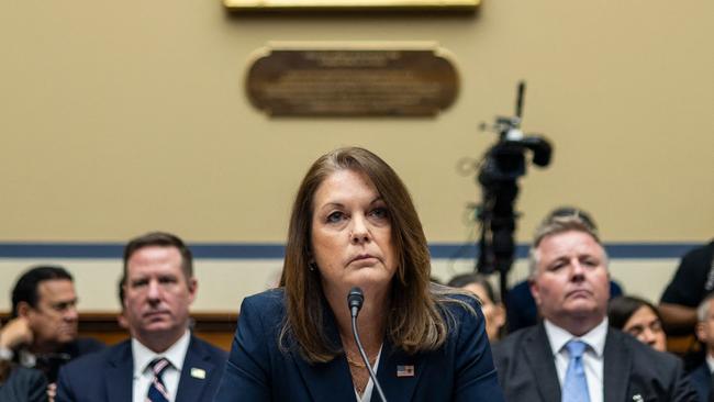 United States Secret Service Director Kimberly Cheatle testifies before the House Oversight and Accountability Committee. Picture: Samuel Corum/Getty Images/AFP