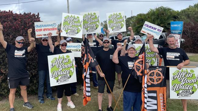 ‘War on workers’: Fraser Coast garbos strike for better pay