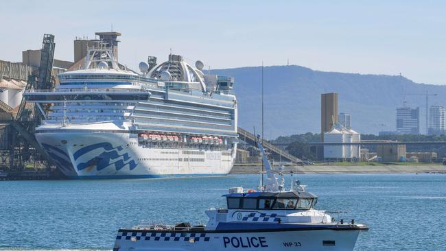 700 infections are linked to the ship. Picture: The Australian/Simon Bullard