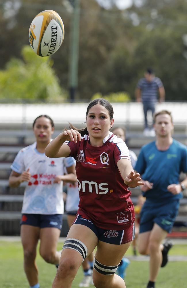 Maddison Pomerenke. Next Gen 7s Rd 1 NSW v QLD at Forshaw Rugby Park,, Sylvania Waters – Saturday 5th October 2024. Picture credit: Karen Watson.