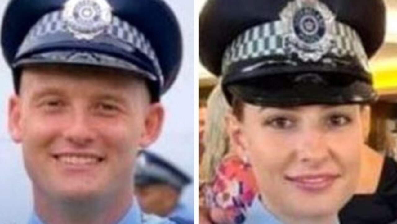 Constable Rachel McCrow, 29, and Constable Matthew Arnold, 26, were gunned down at a property in the western Darling Downs, about three hours west of Brisbane.