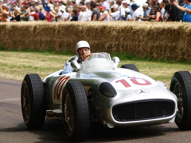Stirling Moss, arguably the greatest driver not to win the Formula One championship, was also an alumni of Oscar Piastri’s school. Picture: AFP/Max Nash