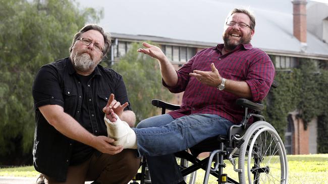 Shane Jacobson and brother Clayton released new film Brothers’ Nest this year. Picture: David Swift